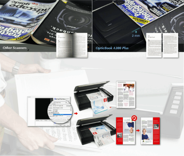 Escáner Plustek OpticBook A300 Plus