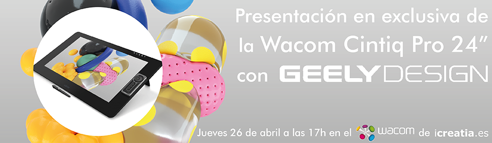 presentación de la wacom cintiq pro 24hd en icreatia