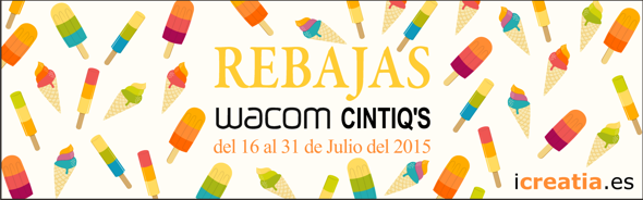 REBAJAS icreatia en todos los modelos Cintiq de Wacom
