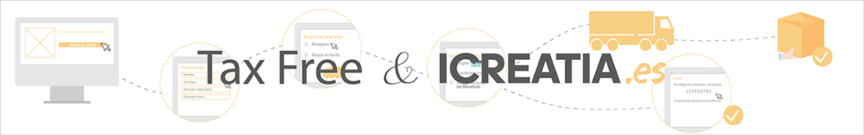 proceso de compra en icreatia.es taxfree en icreatia.es