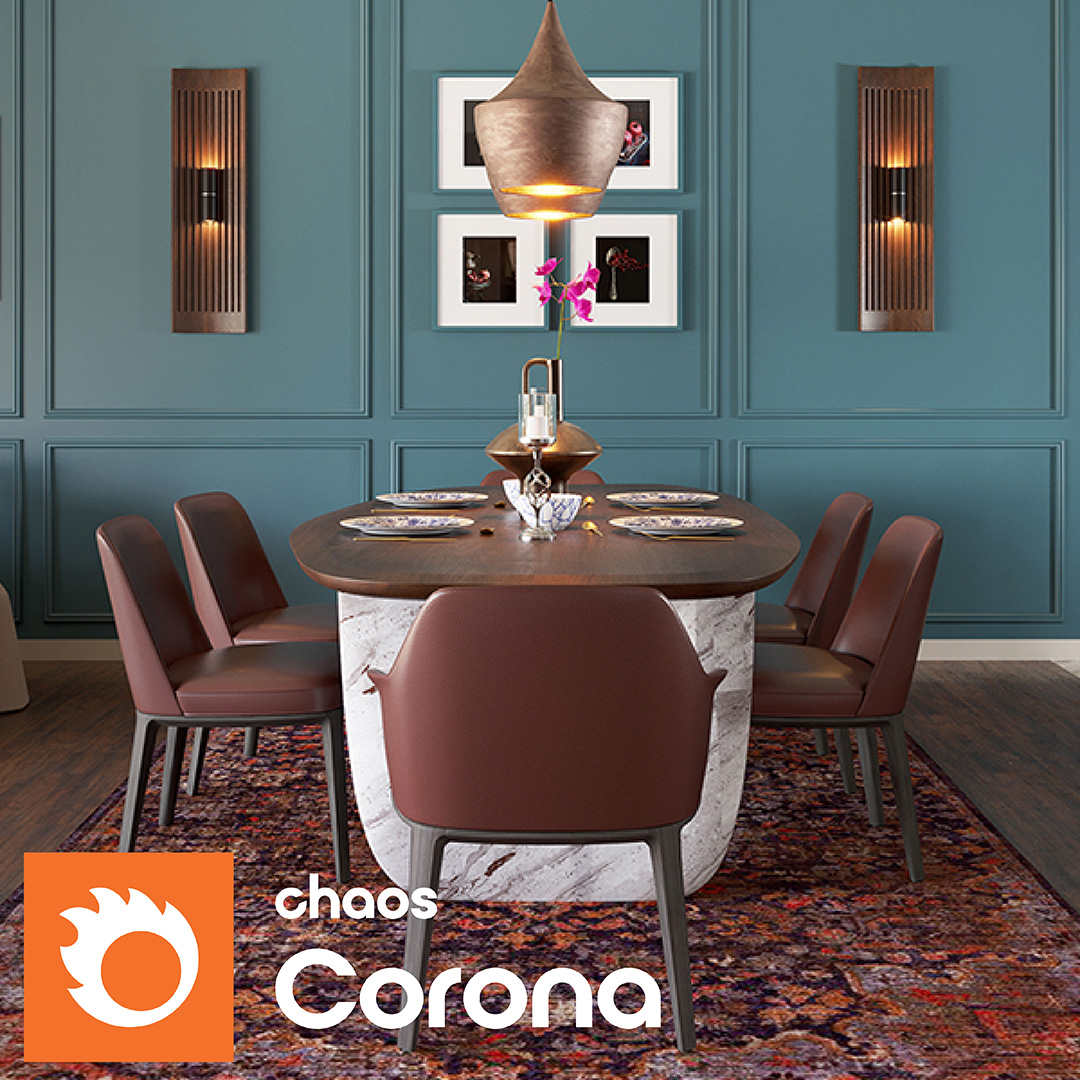 Corona Renderer for 3ds Max + 3 Nodos
