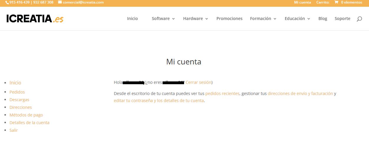 como crear una cuenta en la web d'icreatia